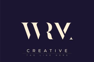 WRM soyut harf logosu tasarımı. Bu logo üç soyut harf tarafından tasarlanmıştır..
