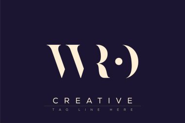 WRO soyut harf logosu tasarımı. Bu logo üç soyut harf tarafından tasarlanmıştır..