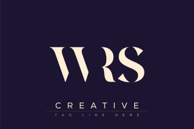 WRS soyut harf logosu tasarımı. Bu logo üç soyut harf tarafından tasarlanmıştır..
