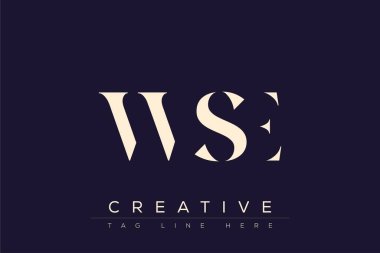 WSE soyut harf logosu tasarımı. Bu logo üç soyut harf tarafından tasarlanmıştır..