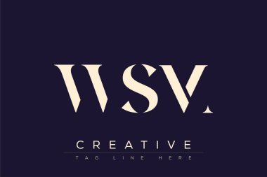 WSM soyut harf logosu tasarımı. Bu logo üç soyut harf tarafından tasarlanmıştır..