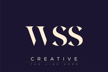 WSS soyut harf logosu tasarımı. Bu logo üç soyut harf tarafından tasarlanmıştır..