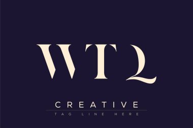 WTQ soyut harf logosu tasarımı. Bu logo üç soyut harf tarafından tasarlanmıştır..