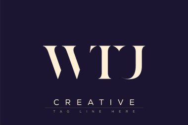 WTU soyut harf logosu tasarımı. Bu logo üç soyut harf tarafından tasarlanmıştır..