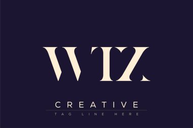 WTX soyut harf logosu tasarımı. Bu logo üç soyut harf tarafından tasarlanmıştır..