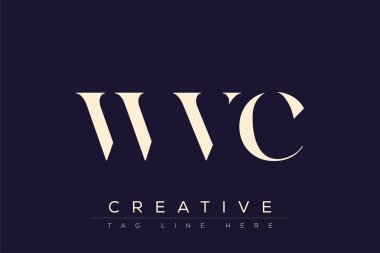 WVC soyut harf logosu tasarımı. Bu logo üç soyut harf tarafından tasarlanmıştır..