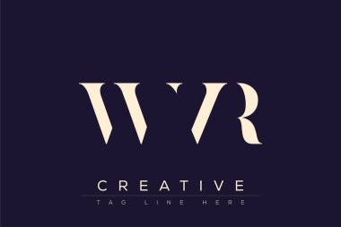 WVR soyut harf logosu tasarımı. Bu logo üç soyut harf tarafından tasarlanmıştır..