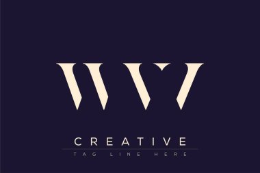 WVV soyut harf logosu tasarımı. Bu logo üç soyut harf tarafından tasarlanmıştır..