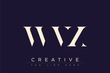 WVX soyut harf logosu tasarımı. Bu logo üç soyut harf tarafından tasarlanmıştır..