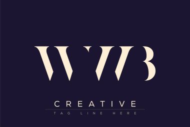 WWB soyut harf logosu tasarımı. Bu logo üç soyut harf tarafından tasarlanmıştır..