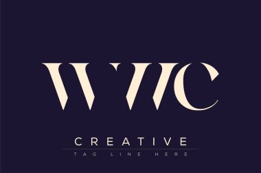WWC soyut harf logosu tasarımı. Bu logo üç soyut harf tarafından tasarlanmıştır..
