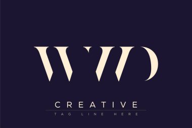 WWD soyut harf logosu tasarımı. Bu logo üç soyut harf tarafından tasarlanmıştır..