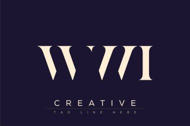 Dünya Savaşı 'ndan kalma soyut harf logosu tasarımı. Bu logo üç soyut harf tarafından tasarlanmıştır..