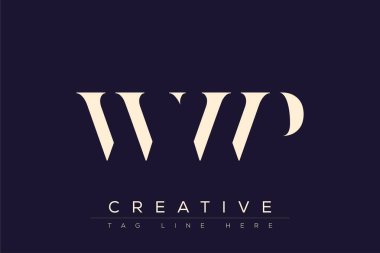 WWP soyut harf logosu tasarımı. Bu logo üç soyut harf tarafından tasarlanmıştır..