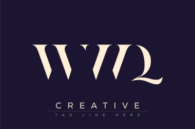 WWQ soyut harf logosu tasarımı. Bu logo üç soyut harf tarafından tasarlanmıştır..