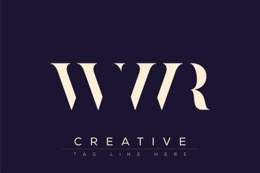WWR soyut harf logosu tasarımı. Bu logo üç soyut harf tarafından tasarlanmıştır..