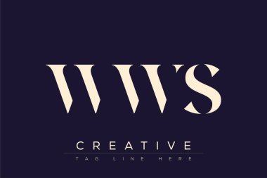 WWS soyut harf logosu tasarımı. Bu logo üç soyut harf tarafından tasarlanmıştır..