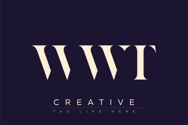 WWT soyut harf logosu tasarımı. Bu logo üç soyut harf tarafından tasarlanmıştır..