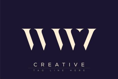 WWV soyut harf logosu tasarımı. Bu logo üç soyut harf tarafından tasarlanmıştır..