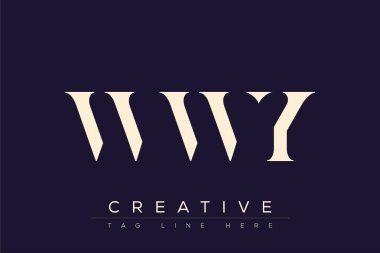 WWY soyut harf logosu tasarımı. Bu logo üç soyut harf tarafından tasarlanmıştır..