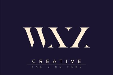 WXX soyut harf logosu tasarımı. Bu logo üç soyut harf tarafından tasarlanmıştır..