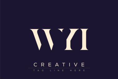 WYI soyut harf logosu tasarımı. Bu logo üç soyut harf tarafından tasarlanmıştır..