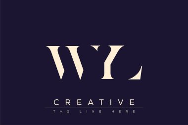 WYL soyut harf logosu tasarımı. Bu logo üç soyut harf tarafından tasarlanmıştır..