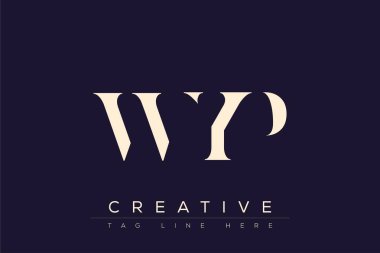WYP soyut harf logosu tasarımı. Bu logo üç soyut harf tarafından tasarlanmıştır..