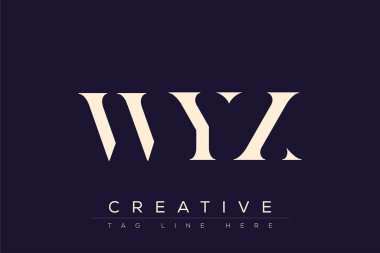 WYX soyut harf logosu tasarımı. Bu logo üç soyut harf tarafından tasarlanmıştır..