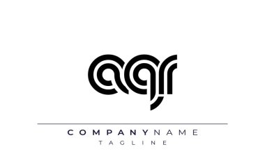 AQR Yaratıcı Eşsiz Modern Harf Logosu Tasarımı. Benzersiz bir harf dizaynına sahip stilize logo, soyut minimalist estetik ve modern cazibe sunar.