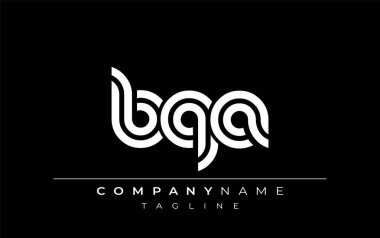 BQA Yaratıcı Eşsiz Modern Harf Logosu Tasarımı. Benzersiz bir harf dizaynına sahip stilize logo, soyut minimalist estetik ve modern cazibe sunar.