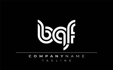 BQF Yaratıcı Eşsiz Modern Harf Logosu Tasarımı. Benzersiz bir harf dizaynına sahip stilize logo, soyut minimalist estetik ve modern cazibe sunar.