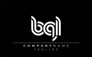 BQL Yaratıcı Eşsiz Modern Harf Logosu Tasarımı. Benzersiz bir harf dizaynına sahip stilize logo, soyut minimalist estetik ve modern cazibe sunar.