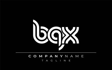 BQX Yaratıcı Eşsiz Modern Harf Logosu Tasarımı. Benzersiz bir harf dizaynına sahip stilize logo, soyut minimalist estetik ve modern cazibe sunar.