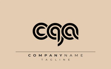 CQA Yaratıcı Eşsiz Modern Harf Logosu Tasarımı. Benzersiz bir harf dizaynına sahip stilize logo, soyut minimalist estetik ve modern cazibe sunar.