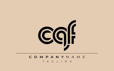CQF Yaratıcı Eşsiz Modern Harf Logosu Tasarımı. Benzersiz bir harf dizaynına sahip stilize logo, soyut minimalist estetik ve modern cazibe sunar.