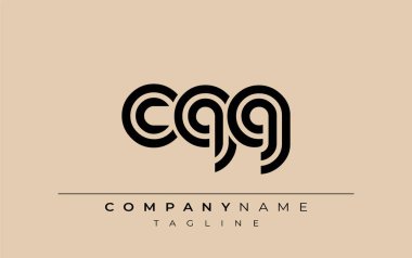 CQG Yaratıcı Eşsiz Modern Harf Logosu Tasarımı. Benzersiz bir harf dizaynına sahip stilize logo, soyut minimalist estetik ve modern cazibe sunar.