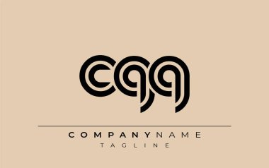 CQQ Yaratıcı Eşsiz Modern Harf Logosu Tasarımı. Benzersiz bir harf dizaynına sahip stilize logo, soyut minimalist estetik ve modern cazibe sunar.