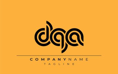 DQA Yaratıcı Eşsiz Modern Harf Logosu Tasarımı. Benzersiz bir harf dizaynına sahip stilize logo, soyut minimalist estetik ve modern cazibe sunar.