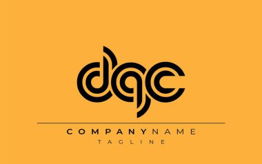 DQC Yaratıcı Eşsiz Modern Harf Logosu Tasarımı. Benzersiz bir harf dizaynına sahip stilize logo, soyut minimalist estetik ve modern cazibe sunar.