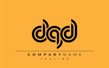 DQD Yaratıcı Eşsiz Modern Harf Logosu Tasarımı. Benzersiz bir harf dizaynına sahip stilize logo, soyut minimalist estetik ve modern cazibe sunar.