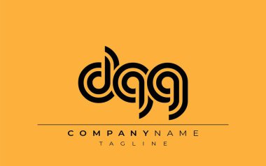 DQG Yaratıcı Eşsiz Modern Harf Logosu Tasarımı. Benzersiz bir harf dizaynına sahip stilize logo, soyut minimalist estetik ve modern cazibe sunar.