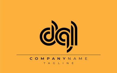 DQL Yaratıcı Eşsiz Modern Harf Logosu Tasarımı. Benzersiz bir harf dizaynına sahip stilize logo, soyut minimalist estetik ve modern cazibe sunar.