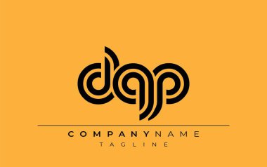 DQP Yaratıcı Eşsiz Modern Harf Logosu Tasarımı. Benzersiz bir harf dizaynına sahip stilize logo, soyut minimalist estetik ve modern cazibe sunar.
