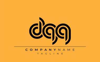 DQQ Yaratıcı Eşsiz Modern Harf Logosu Tasarımı. Benzersiz bir harf dizaynına sahip stilize logo, soyut minimalist estetik ve modern cazibe sunar.