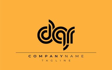 DQR Yaratıcı Eşsiz Modern Harf Logosu Tasarımı. Benzersiz bir harf dizaynına sahip stilize logo, soyut minimalist estetik ve modern cazibe sunar.