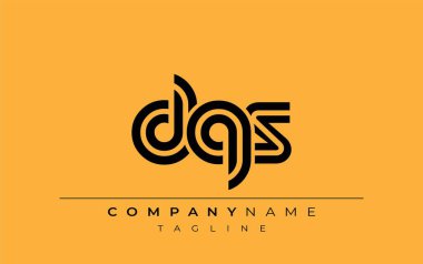 DQS Yaratıcı Eşsiz Modern Harf Logosu Tasarımı. Benzersiz bir harf dizaynına sahip stilize logo, soyut minimalist estetik ve modern cazibe sunar.