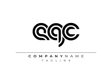 EQC Yaratıcı Eşsiz Modern Harf Logosu Tasarımı. Benzersiz bir harf dizaynına sahip stilize logo, soyut minimalist estetik ve modern cazibe sunar.