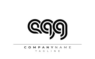 EQG Yaratıcı Eşsiz Modern Harf Logosu Tasarımı. Benzersiz bir harf dizaynına sahip stilize logo, soyut minimalist estetik ve modern cazibe sunar.
