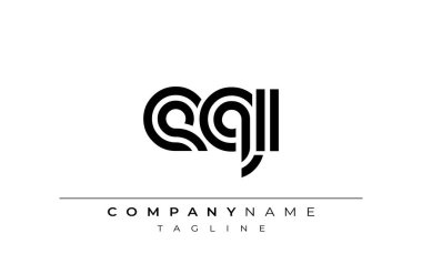 EQI Yaratıcı Eşsiz Modern Harf Logosu Tasarımı. Benzersiz bir harf dizaynına sahip stilize logo, soyut minimalist estetik ve modern cazibe sunar.